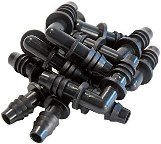 xGarden 3/8" Elbow Barbed Connector Fitting for Hydroponics and Drip Tubing - 10 Units per Bag 4 xGarden 3/8" Elbow Barbed Connector Fitting for Hydroponics and Drip Tubing - 10 Units per Bag - Image 4