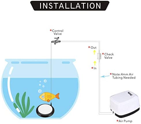 hygger Aquarium Air Stone, Bubble Stone Fish Tank Oxygen Stone Ultra Silent Deep Dissolving Oxygen Diffuser Kit for Aquarium Fish Tank and Hydroponic (Black, 4 Inch) 6 hygger Aquarium Air Stone, Bubble Stone Fish Tank Oxygen Stone Ultra Silent Deep Dissolving Oxygen Diffuser Kit for Aquarium Fish Tank and Hydroponic (Black, 4 Inch) - Image 6