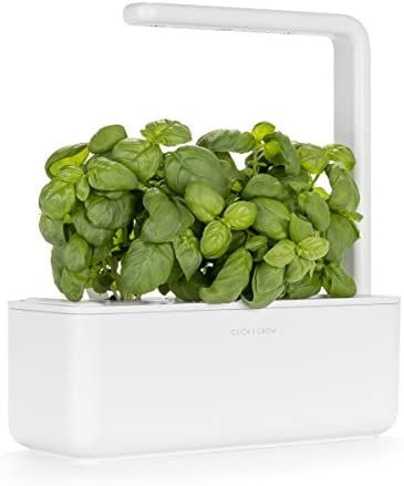 Click & Grow Indoor Herb Garden Kit with Grow Light | Smart Garden for Home Kitchen Windowsill | Easier Than Hydroponics Growing System | Vegetable Gardening Starter (3 Basil Pods Included), White 1 hydroponics reflection paper