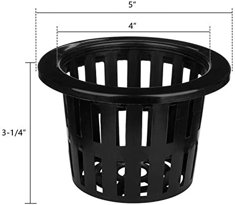 Jucoan 40 Pack 4 Inch Net Pots, Garden Slotted Mesh Net Cups, Plastic Orchids Pot Plant Nursery Basket with Wide Lip for Aquaponics, Hydroponics 4 Jucoan 40 Pack 4 Inch Net Pots, Garden Slotted Mesh Net Cups, Plastic Orchids Pot Plant Nursery Basket with Wide Lip for Aquaponics, Hydroponics - Image 4