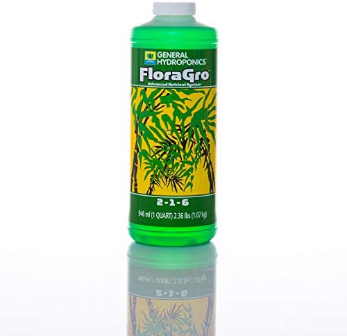 General Hydroponics FloraGro 2-1-6, Use With FloraMicro & FloraBloom, Provides Nutrients For Structural & Foliar Growth, Ideal For Hydroponics, 1-Quart 2 General Hydroponics FloraGro 2-1-6, Use With FloraMicro & FloraBloom, Provides Nutrients For Structural & Foliar Growth, Ideal For Hydroponics, 1-Quart - Image 2