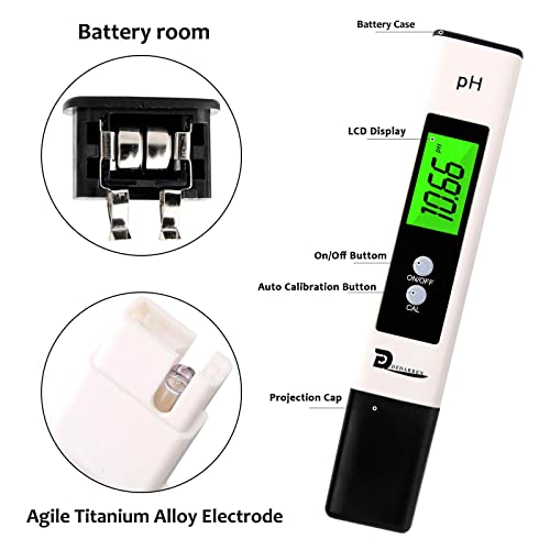 pH Meter,Accurate and calibrated pH Tester for Hydroponic System,Pools, Koi Ponds, Drinking Water, Wine/Beer Brewing, Hot Tub, Spa, Aquarium 2 pH Meter,Accurate and calibrated pH Tester for Hydroponic System,Pools, Koi Ponds, Drinking Water, Wine/Beer Brewing, Hot Tub, Spa, Aquarium - Image 2