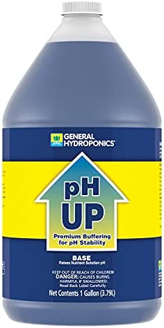 General Hydroponics pH Up Liquid Premium Buffering For pH Stability, 1-Gallon 1 hydroponic ph up