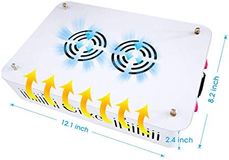 Giixer 1000W LED Grow Light, Dual Switch & Dual Chips Full Spectrum LED Grow Light Hydroponic Indoor Plants Veg and Flower-1000 watt ( 10W LEDs 100Pcs) 3 Giixer 1000W LED Grow Light, Dual Switch & Dual Chips Full Spectrum LED Grow Light Hydroponic Indoor Plants Veg and Flower-1000 watt ( 10W LEDs 100Pcs) - Image 3