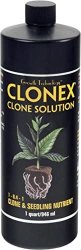 HydroDynamics Clonex Clone Solution - Clone & Seedling Nutrient, 1 Quart 1 hydroponic cloning solution