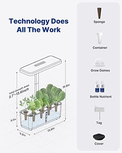 iDOO WiFi Hydroponics Growing System with APP Controlled, Indoor Garden with Pump System, Auto-Timer Smart Garden, Grow Light for Home Kitchen Gardening, 8 Pods, Height Up to 13.6" 7 iDOO WiFi Hydroponics Growing System with APP Controlled, Indoor Garden with Pump System, Auto-Timer Smart Garden, Grow Light for Home Kitchen Gardening, 8 Pods, Height Up to 13.6" - Image 7