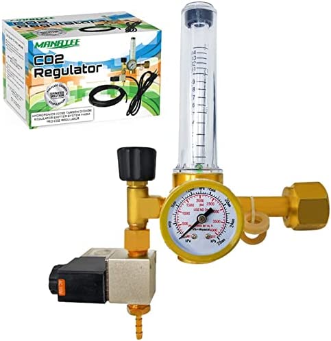 MANATEE CO2 Regulator Emitter System with Solenoid Valve Flowmeter for Grow Room Grow Tent Garden 1 hydroponic co2 regulator