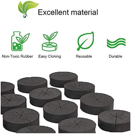 72 Pack Cloning Collars Inserts Premium Grade Foam, Better Than Neoprene for Hydroponics Plant Germination in DIY Cloner & Clone Machines, Fits 2 Inch Net Pots 3 72 Pack Cloning Collars Inserts Premium Grade Foam, Better Than Neoprene for Hydroponics Plant Germination in DIY Cloner & Clone Machines, Fits 2 Inch Net Pots - Image 3