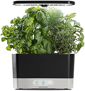AeroGarden Harvest with Gourmet Herb Seed Pod Kit - Hydroponic Indoor Garden, Black 1 hydroponic co2 kit