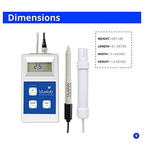 Bluelab METCOMPLUS Combo Meter PLUS for pH, Temperature, and Conductivity in Water and Soil with Easy Calibration, Digital Nutrient (TDS) Testing Kit for Hydroponic System and Indoor Plant Grow 5 Bluelab METCOMPLUS Combo Meter PLUS for pH, Temperature, and Conductivity in Water and Soil with Easy Calibration, Digital Nutrient (TDS) Testing Kit for Hydroponic System and Indoor Plant Grow - Image 5