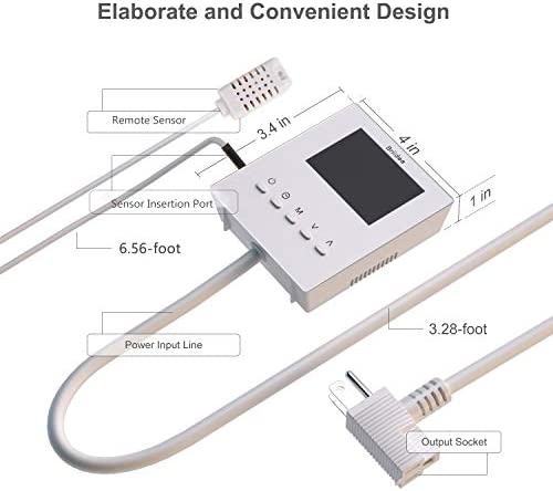 CO2 Controller, Briidea Day and Night Programmable CO2 Controller and Monitor for Greenhouses, Remote CO2 Sensor 6 CO2 Controller, Briidea Day and Night Programmable CO2 Controller and Monitor for Greenhouses, Remote CO2 Sensor - Image 6