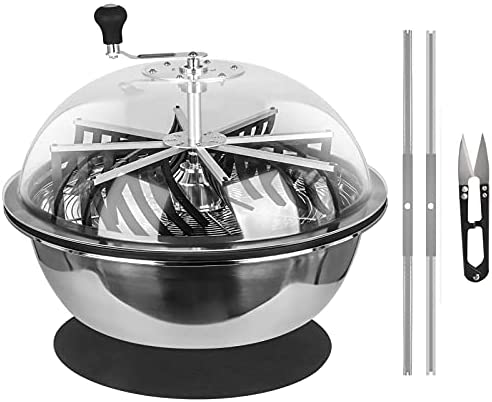 iPower Bud Leaf Bowl Trimmer 24" Twisted Spin Cut for Hydroponics with Sharp Stainless Steel Blades Upgraded Gears, Clear Visibility Dome, 6.5" Curved Gardening Hand Pruner Included 2 iPower Bud Leaf Bowl Trimmer 24" Twisted Spin Cut for Hydroponics with Sharp Stainless Steel Blades Upgraded Gears, Clear Visibility Dome, 6.5" Curved Gardening Hand Pruner Included - Image 2