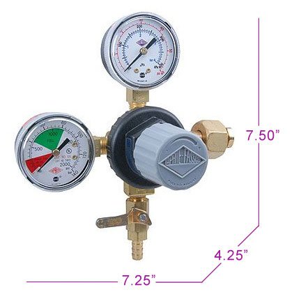 Taprite 12218 1 X co2 Dual Gauge Regulator 2 Taprite 12218 1 X co2 Dual Gauge Regulator - Image 2