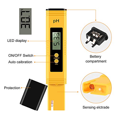 Digital PH Meter for Water, 0.01PH High Accuracy Pen Type PH Tester for Hydroponics, Household Drinking, Pool and Aquarium 2 Digital PH Meter for Water, 0.01PH High Accuracy Pen Type PH Tester for Hydroponics, Household Drinking, Pool and Aquarium - Image 2