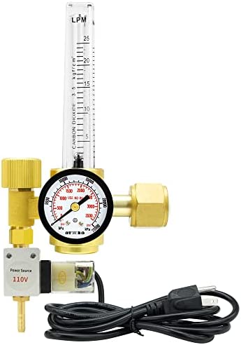 OYHBO CO2 Regulator with Solenoid Valve Emitter System Hydroponics Flowmeter for Indoor Gardening, Grow Room Aquarium 1 hydroponic co2 regulator