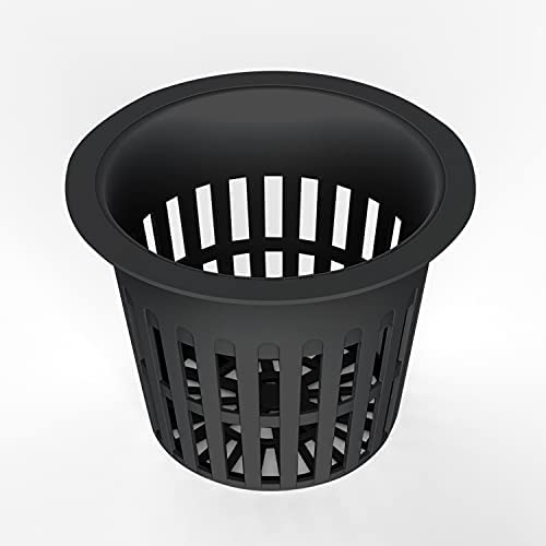 20 Pcs 4 Inch Plastic Net Cups Pots Plant Containers for Hydroponics Aquaponics Orchids, Black 4 20 Pcs 4 Inch Plastic Net Cups Pots Plant Containers for Hydroponics Aquaponics Orchids, Black - Image 4