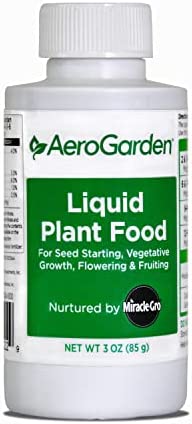 Miracle-Gro AeroGarden Liquid Plant Fertilizer for Use in AeroGarden Hydroponic Indoor Garden, 3 fl. oz. 1 hydroponic nutrients