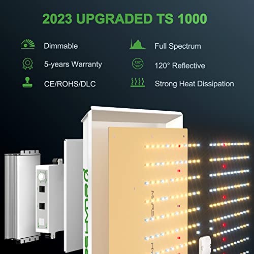 MARS HYDRO 2023 New TS1000W Led Grow Light 3x3ft Daisy Chain Dimmable Full Spectrum LED Growing Lights for Indoor Plants Greenhouse Veg Bloom Light Hydroponic Growing Lamps Actual Power 150Watt 4 MARS HYDRO 2023 New TS1000W Led Grow Light 3x3ft Daisy Chain Dimmable Full Spectrum LED Growing Lights for Indoor Plants Greenhouse Veg Bloom Light Hydroponic Growing Lamps Actual Power 150Watt - Image 4