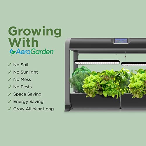 AeroGarden Farm 24Basic with Salad Bar Seed Pod Kit - Indoor Garden with LED Grow Light, Black 3 AeroGarden Farm 24Basic with Salad Bar Seed Pod Kit - Indoor Garden with LED Grow Light, Black - Image 3
