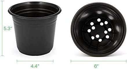 JERIA 100-Pack 0.5 Gallon Plant Nursery Pots, Plastic Pots for Flower Seedling, Flower Plant Container Seed Starting Pot, Come with 100 Pcs Plant Labels 2 JERIA 100-Pack 0.5 Gallon Plant Nursery Pots, Plastic Pots for Flower Seedling, Flower Plant Container Seed Starting Pot, Come with 100 Pcs Plant Labels - Image 2