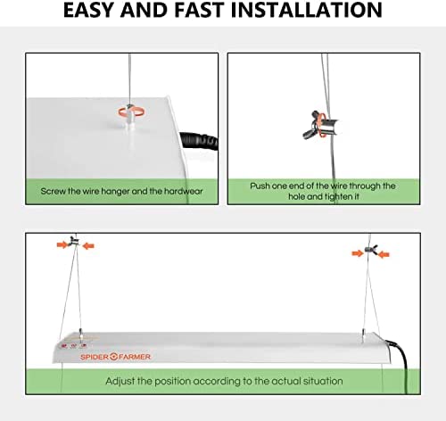 SPIDER FARMER SF-600 LED Grow Light 2x4 ft Coverage Sunlike Full Spectrum Plant Growing Lamp for Indoor Plants Hydroponics Seeding Veg Flower Energy Saving & High Efficiency Grow Lights 384 Diodes 6 SPIDER FARMER SF-600 LED Grow Light 2x4 ft Coverage Sunlike Full Spectrum Plant Growing Lamp for Indoor Plants Hydroponics Seeding Veg Flower Energy Saving & High Efficiency Grow Lights 384 Diodes - Image 6