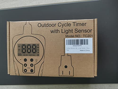 Techbee 1 s to 999 h Short/Long On-Off Interval Repeat Cycle Timer Plug Outlet with Countdown and Light Sensor, Waterproof for Outdoor (15A 3/4HP) 7 Techbee 1 s to 999 h Short/Long On-Off Interval Repeat Cycle Timer Plug Outlet with Countdown and Light Sensor, Waterproof for Outdoor (15A 3/4HP) - Image 7