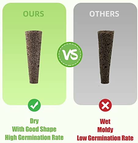 POUYRBA Grow Sponges, 80pcs Brown Peat Soil Hydroponic Sponges Rock Wool for Hydroponic Growing Hydroponic Pods for Breeding Seeds 4 POUYRBA Grow Sponges, 80pcs Brown Peat Soil Hydroponic Sponges Rock Wool for Hydroponic Growing Hydroponic Pods for Breeding Seeds - Image 4