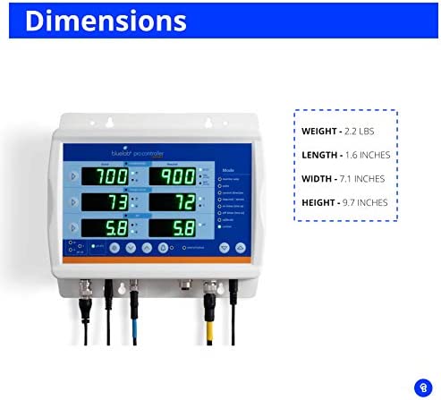 Bluelab CONTPRO Pro Controller for Fully Automated 24/7 Digital Monitor, Dosing, and Data Logging of Hydroponics Reservoir (Base Only, No Pump), includes pH, EC, and temperature probe 5 Bluelab CONTPRO Pro Controller for Fully Automated 24/7 Digital Monitor, Dosing, and Data Logging of Hydroponics Reservoir (Base Only, No Pump), includes pH, EC, and temperature probe - Image 5
