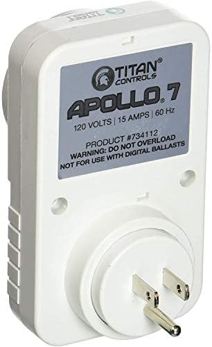 Titan Controls Apollo 7 - Single Outlet 24-Hour Digital Timer, Timing Solution for Hydroponics, 120 Volt,7.6 x 3.6 x 3.1 inches 3 Titan Controls Apollo 7 - Single Outlet 24-Hour Digital Timer, Timing Solution for Hydroponics, 120 Volt,7.6 x 3.6 x 3.1 inches - Image 3