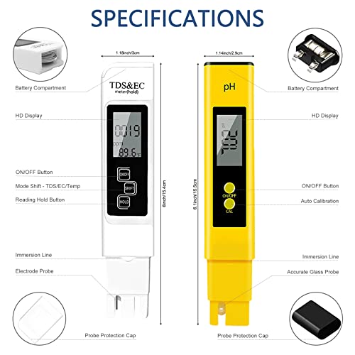 CANNABMALL PH Meter, TDS PPM Meter and 3 in 1 Soil Moisture Meter Combo 2 CANNABMALL PH Meter, TDS PPM Meter and 3 in 1 Soil Moisture Meter Combo - Image 2