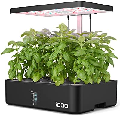 iDOO Hydroponics Growing System 12Pods, Indoor Garden with LED Grow Light, Plants Germination Kit, Built-in Fan, Automatic Timer, Adjustable Height Up to 11.3" for Home, Office 1 hydroponics reflection paper