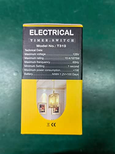 Techbee Indoor Digital Infinite Repeat Cycle Intermittent Outlet Timer Plug 24 Hour Programmable Timed Electrical Power Switch with Countdown Delay on Off Function for Lights and Appliances (2 Pack) 9 Techbee Indoor Digital Infinite Repeat Cycle Intermittent Outlet Timer Plug 24 Hour Programmable Timed Electrical Power Switch with Countdown Delay on Off Function for Lights and Appliances (2 Pack) - Image 9