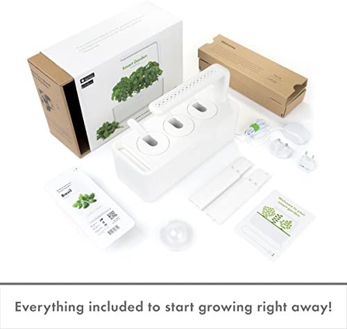 Click & Grow Indoor Herb Garden Kit with Grow Light | Smart Garden for Home Kitchen Windowsill | Easier Than Hydroponics Growing System | Vegetable Gardening Starter (3 Basil Pods Included), White 6 Click & Grow Indoor Herb Garden Kit with Grow Light | Smart Garden for Home Kitchen Windowsill | Easier Than Hydroponics Growing System | Vegetable Gardening Starter (3 Basil Pods Included), White - Image 6