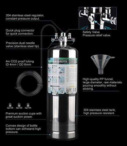 Clscea 5.5L CO2 Cylinder Generator CO2 System Kit 3 Clscea 5.5L CO2 Cylinder Generator CO2 System Kit - Image 3