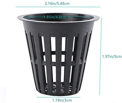 IPXEAD 100PCS 2 Inch Garden Slotted Mesh Net Cups, Round Heavy Duty Net Cups Pots for, Hydroponics Slotted Mesh… 4 IPXEAD 100PCS 2 Inch Garden Slotted Mesh Net Cups, Round Heavy Duty Net Cups Pots for, Hydroponics Slotted Mesh… - Image 4