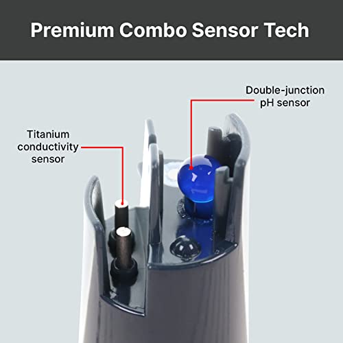 Apera GroStar Series GS4 pH/EC/500ppm/700ppm Combo 5-in-1 Pen Tester Kit (Gen II) with Replaceable Double-Junction pH/EC Probe for Hydroponics Water Quality Testing 2 Apera GroStar Series GS4 pH/EC/500ppm/700ppm Combo 5-in-1 Pen Tester Kit (Gen II) with Replaceable Double-Junction pH/EC Probe for Hydroponics Water Quality Testing - Image 2