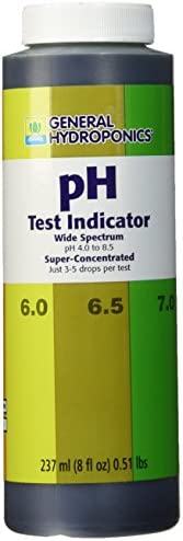 General Hydroponics GH1516 Indicator Fertilizer, 8-Ounce, Purple ph-test-strips, natural 1 hydroponic ph test kit