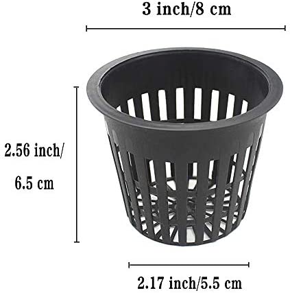 50 PCS 3 Inch Heavy Duty Net Pots,Hydroponic Cups,Garden Plastic Slotted Mesh Net Cups,Plant Nursery Net Pots for Hydroponics,Slotted Mesh(Black) 2 50 PCS 3 Inch Heavy Duty Net Pots,Hydroponic Cups,Garden Plastic Slotted Mesh Net Cups,Plant Nursery Net Pots for Hydroponics,Slotted Mesh(Black) - Image 2