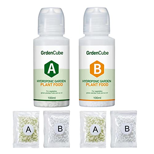 Plant Food Hydroponic Nutrients Supplies: Hydroponics Growing System General A&B Water Soluble Solid Fertilizer for Vegetables Fruits Flowers Thrive - Indoor Herb Garden Plants Accessories 1 hydroponic nutrients