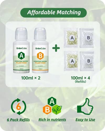 Plant Food Hydroponic Nutrients Supplies: Hydroponics Growing System General A&B Water Soluble Solid Fertilizer for Vegetables Fruits Flowers Thrive - Indoor Herb Garden Plants Accessories 2 Plant Food Hydroponic Nutrients Supplies: Hydroponics Growing System General A&B Water Soluble Solid Fertilizer for Vegetables Fruits Flowers Thrive - Indoor Herb Garden Plants Accessories - Image 2