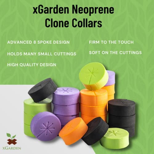 xGarden Neoprene Clone Collars - 30 Pack Cloning Collars, 3" Inch, Black - DIY Foam Cloner Inserts for Net Pots, Hydroponics, Aeroponics 3 xGarden Neoprene Clone Collars - 30 Pack Cloning Collars, 3" Inch, Black - DIY Foam Cloner Inserts for Net Pots, Hydroponics, Aeroponics - Image 3