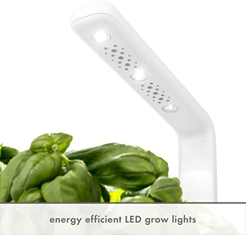 Click & Grow Indoor Herb Garden Kit with Grow Light | Smart Garden for Home Kitchen Windowsill | Easier Than Hydroponics Growing System | Vegetable Gardening Starter (3 Basil Pods Included), White 3 Click & Grow Indoor Herb Garden Kit with Grow Light | Smart Garden for Home Kitchen Windowsill | Easier Than Hydroponics Growing System | Vegetable Gardening Starter (3 Basil Pods Included), White - Image 3