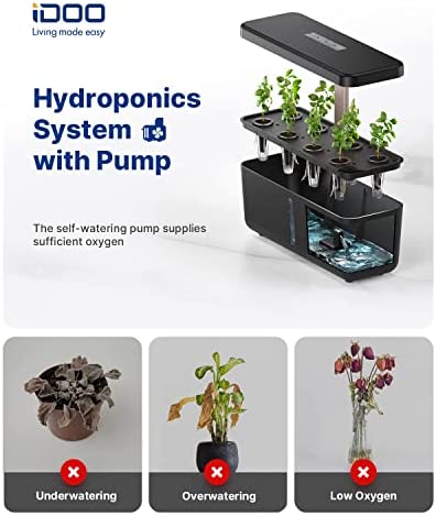 iDOO WiFi Hydroponics Growing System with APP Controlled, Indoor Garden with Pump System, Auto-Timer Smart Garden, Grow Light for Home Kitchen Gardening, 8 Pods, Height Up to 13.6" 6 iDOO WiFi Hydroponics Growing System with APP Controlled, Indoor Garden with Pump System, Auto-Timer Smart Garden, Grow Light for Home Kitchen Gardening, 8 Pods, Height Up to 13.6" - Image 6