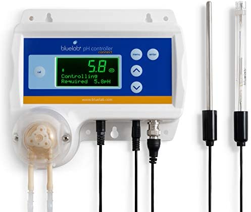 Bluelab CONTPHCON pH Controller Connect with Monitoring, Dosing, and Data Logging in Water (Stick not Included) Digital Meter for Hydroponic System and Indoor Plant Grow, White 1 hydroponic climate control systems