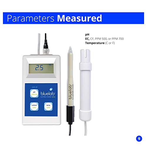 Bluelab METCOMPLUS Combo Meter PLUS for pH, Temperature, and Conductivity in Water and Soil with Easy Calibration, Digital Nutrient (TDS) Testing Kit for Hydroponic System and Indoor Plant Grow 2 Bluelab METCOMPLUS Combo Meter PLUS for pH, Temperature, and Conductivity in Water and Soil with Easy Calibration, Digital Nutrient (TDS) Testing Kit for Hydroponic System and Indoor Plant Grow - Image 2