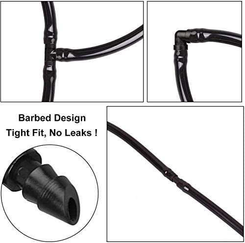 Jayee 50 Pack Drip Irrigation 1/4” Barbed Elbow Fittings, Barbed Connectors Fits Universal 1/4 Inch Drip Tubing, Irrigation Elbow for Drip or Sprinkler System 3 Jayee 50 Pack Drip Irrigation 1/4” Barbed Elbow Fittings, Barbed Connectors Fits Universal 1/4 Inch Drip Tubing, Irrigation Elbow for Drip or Sprinkler System - Image 3