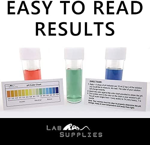 pH Indicator Test Drops, Universal Application (pH 2.0-10.0), 100 Tests| for Drinking Water, Urine, and Saliva | Contains 10 ml Bottle of Solution and 20 ml Screw Top Plastic Bottle 6 pH Indicator Test Drops, Universal Application (pH 2.0-10.0), 100 Tests| for Drinking Water, Urine, and Saliva | Contains 10 ml Bottle of Solution and 20 ml Screw Top Plastic Bottle - Image 6