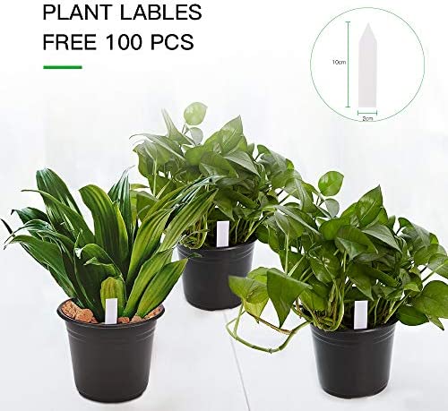 JERIA 100-Pack 0.5 Gallon Plant Nursery Pots, Plastic Pots for Flower Seedling, Flower Plant Container Seed Starting Pot, Come with 100 Pcs Plant Labels 3 JERIA 100-Pack 0.5 Gallon Plant Nursery Pots, Plastic Pots for Flower Seedling, Flower Plant Container Seed Starting Pot, Come with 100 Pcs Plant Labels - Image 3