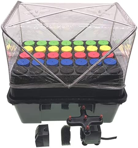 Aeroponic Cloner Machine, Cloning Machine 35 Site for Cutting Rooting Germination Kit Using 1.625 inch Neoprene Clone Inserts 1 hydroponic cloning machine