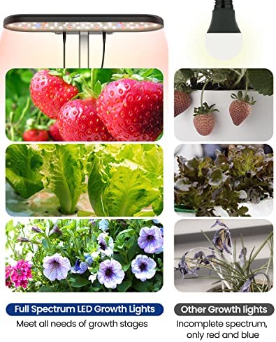 iDOO Hydroponics Growing System, 10 pods Indoor Herb Garden with LED Grow Light, Auto Timer Smart Garden, Water Shortage Alarm, 15'' Height Adjustable, 4.5L Water Tank 3 iDOO Hydroponics Growing System, 10 pods Indoor Herb Garden with LED Grow Light, Auto Timer Smart Garden, Water Shortage Alarm, 15'' Height Adjustable, 4.5L Water Tank - Image 3